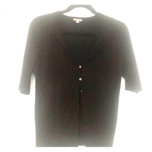 Short sleeve cardigan sweater